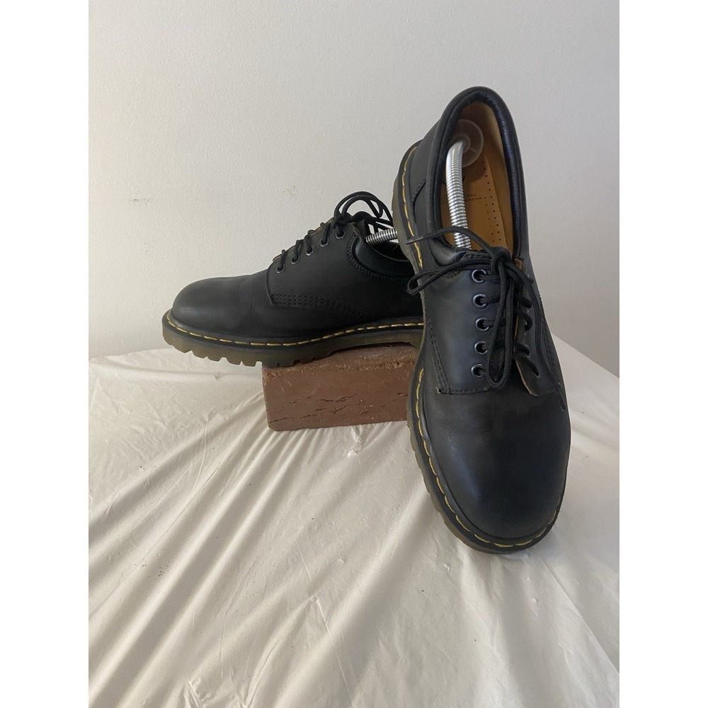 Dr Martens #8053 Black Oxford Air Cushion Smooth Leather Shoes-Size 13-Tiny Flaw